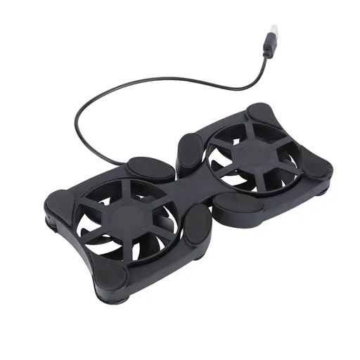 Laptop Cooling Fan with Anti- Pads, Energy Efficient Cooler for Office Use and Travel, Black Design
