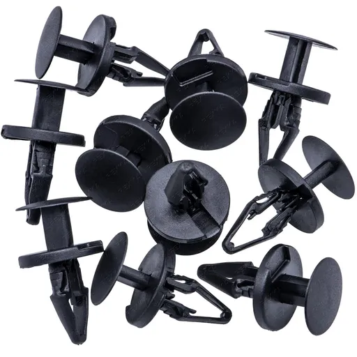 Fender Liner Retainer Clips 10 Piece Compatible with GM Chrysler Jeep Ram Buick Cadillac Chevrolet GMC Hummer Pontiac Saturn Dodge