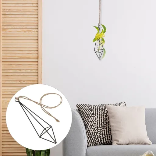 Space-Saving Metal Air Plant Holder Hanging Display for Indoor Outdoor Garden Decor