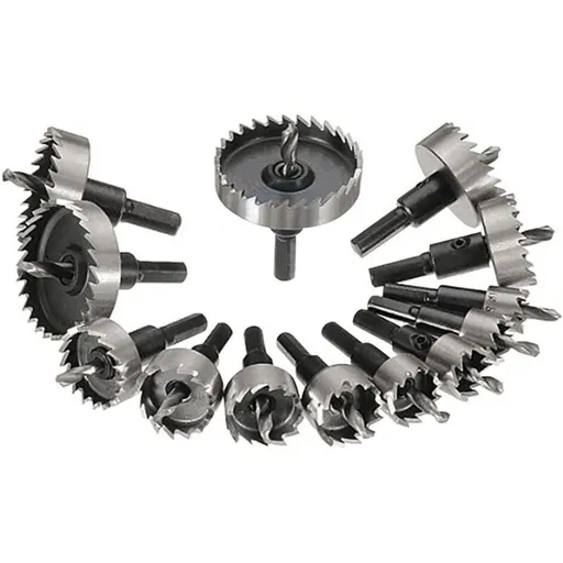 13 Pcs Metal Hole Saw Set Tungsten Steel Cutting Tool Kit, 16-53 mm
