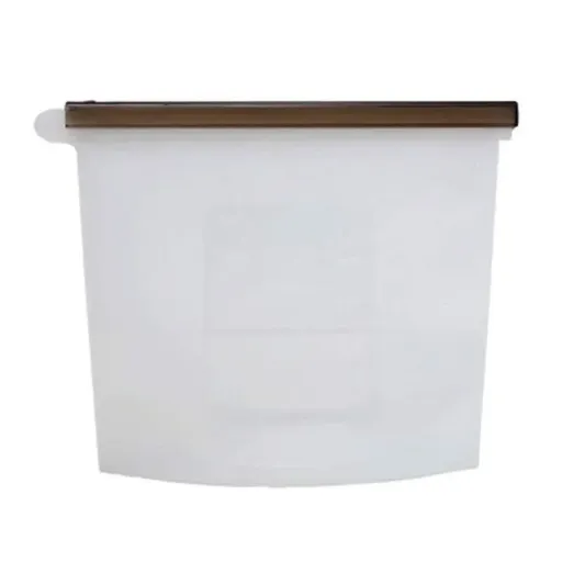Reusable Silicone Food Storage Bags Leak proof Microwave Freezer Freshness Safe 500ml*1 - White 500ml*1 Unit