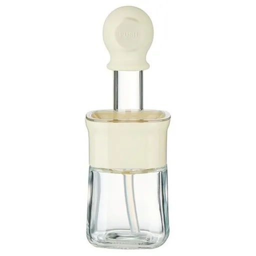 Integrated Oil Storage Silicone Oil Brush Bottle, Food-Grade Heat-Resistant Oil Dispensing Brush for Baking, BBQ—White