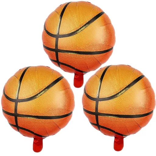 Basketball Balloons Basketball Foil Balloons for Basketball Themed Party Basketball Birthday NBA Party Supplies 5pcs