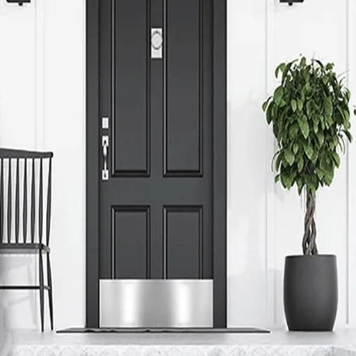 Metal Door Kickplate Set - Door Kick Plates for and Style, Easy to Install Door Plate Accessories