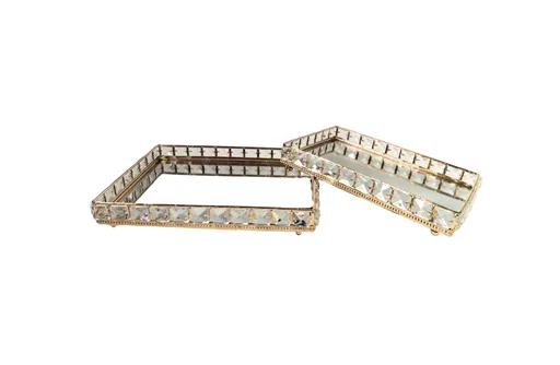 Katie Tray - Rectangle - Large - Gold