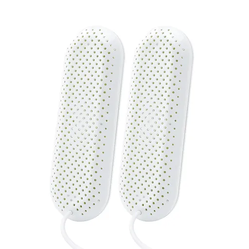 USB Shoe Dryer Pair with UV Light, 3 Timer Settings and Constant Temperature Heating for Boots, Shoes and Trainers, White
