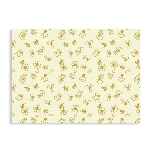 Karlstert Natural Beeswax Honeycomb Food Wrap in Honeybee Print 43 x 58.5cm