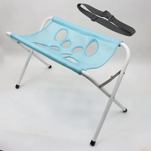 Blue Detachable Pet Grooming Hammock with Straps, Elevated Breathable Mesh Bath Nail Trimming Helper Cot for Small Dogs and Cats