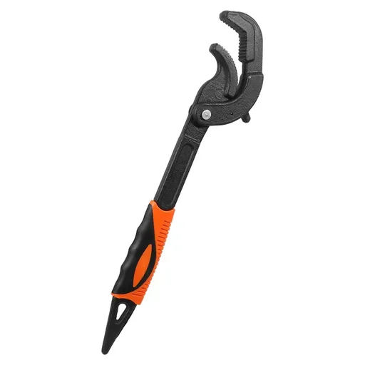 Pipe Wrench Quick Adjust Spanner Multi Functional Water Pipe Tool Heavy Duty - L