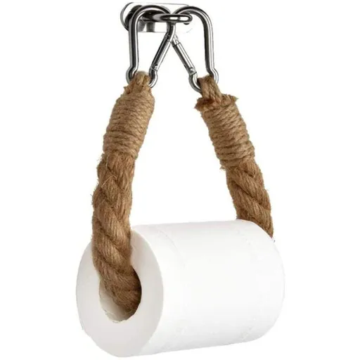 Hemp Rope Towel Holder Vintage Toilet Paper Holder with Screws