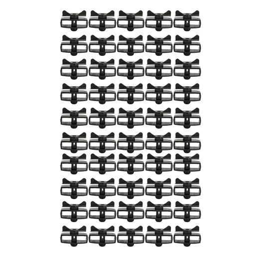 50Pcs Electric Fence Wire Tightener Portable Garden Electronic Fence Alloy Wire Tensioner Black
