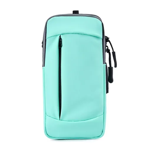 Running Phone Armband Sports Arm Band 2-Layer Pocket Phone Holder for Running Cycling Fitness - Lake Blue