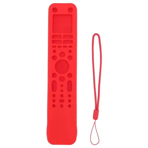 Remote Control Protective Cover Silicone Protective Case Television Accessories with Hand Strap for RMF TX520P Red
