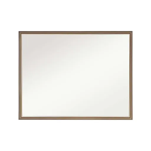 Wall Mirror Rectangular Frame Bathroom 70x90cm Antique Brown