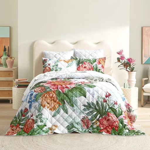 Florence Quilted Reversible Super King Coverlet Set by Renee Taylor