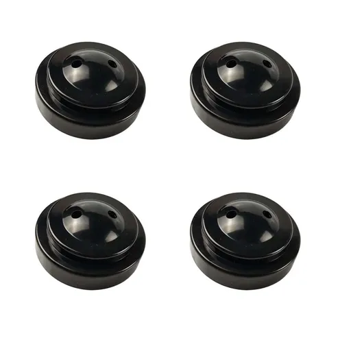 4 Pack Miniature Two Hole Flag Stand Base, Twin Desk Flag Holder, Two Hole Black Base For 4"x6" 5"x8" Stick Desk Flags