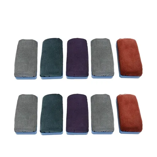10 Pcs Magnetic Dry Eraser Chalk Eraser Magnetic Whiteboard for Fridge Magnetic Erasers Wet Eraser Glass （Colors are arbitrary）