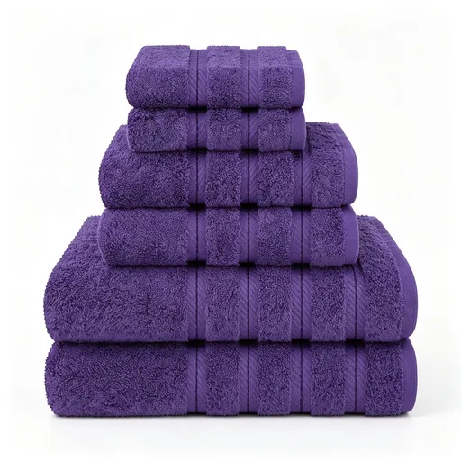 Dark Purple 34x34cm Pure Cotton Towel | Christmas Noble Household Gift | Soft Square Face Towel For Bathroom