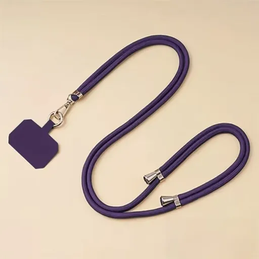 3-Pack Adjustable Purple Crossbody Phone Lanyards – Dual Wear Modes, Two-Ways of Hanging,Ultra-Slim 0.6mm Patch