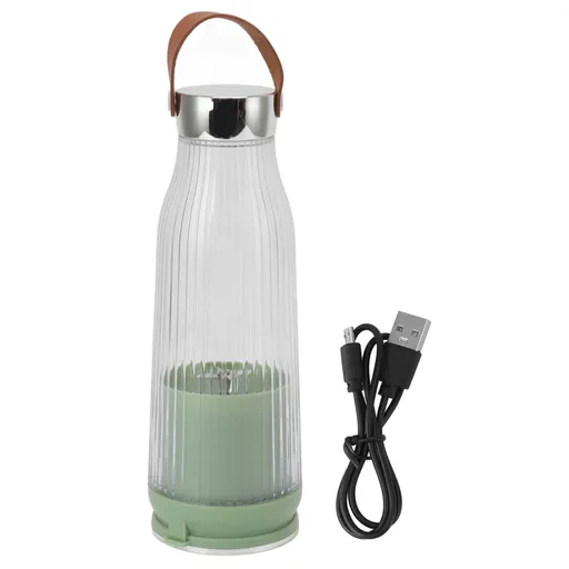 Portable Blender 380ml Stainless Steel Blade Detachable USB Charge 1300mAh Travel Blender for Kitchen Office Outdoor