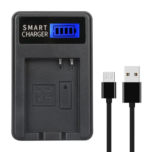 EN-EL23 Battery Charger for P600 S810c P610 P610S P900S S810 Camera Charger LCD Display Charger Replacement