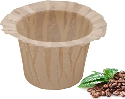 Disposable Coffee Filters Natural Paper Compatible with Keurig Brewers 100 Count