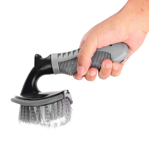 Car wash brush, wheel and mudguard brush, short handle tire cleaner for car details, wheel cleaning brush