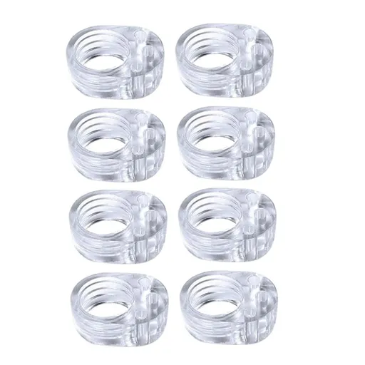 Door Stoppers Bumper Guard 8pcs Clear Silicone Door Handle Door Anti- Collision Ring Door Stopper Wall Protector Knob Wall Shiel