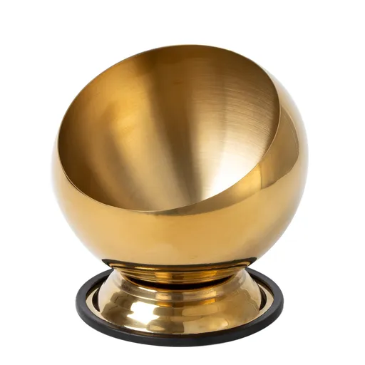Candy Bowl, Sugar Container, Sugar Bowl, Candy Dish for Office Desk, Sugar Dispenser Valentines Day Candy Dish（14cm with seat）Golden