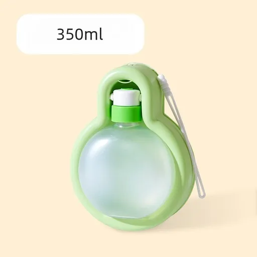 350ml Portable Dog Water Bottle Leak Proof Pet Travel Water Cup Outdoor Walking Drinking Container for Puppy-green