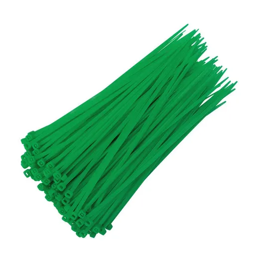 Sealing Strip 100Pcs Cable Zip Ties Heavy Duty 4 inch, Premium Plastic Wire Ties with 18 Pounds Tensile Strength Green