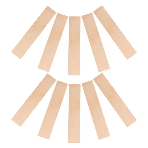 10Pcs Precision Crafted Pine Wood Boards Khaki Color for Home Decor and DIY Projects
