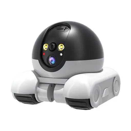Tank Shape Smart Security Camera with Dual Screen Monitoring