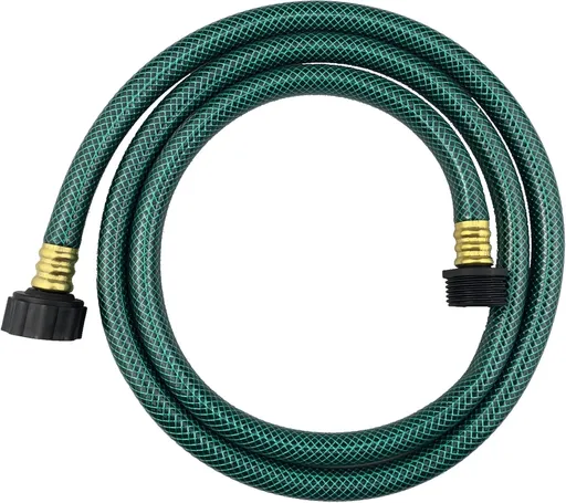 PVC Garden Hose 1/2 Inch, 5 FT Flexible Water Hose Green with Male and Female Plastic Fittings - No Leaking and Lightweight for Household Outdoors Lawns Patio