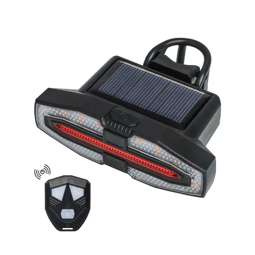 Smart Bike Light equipped with horn warning light - ON/Off Rechargeable Waterproof Rear Bicycle Tail Light with Remote