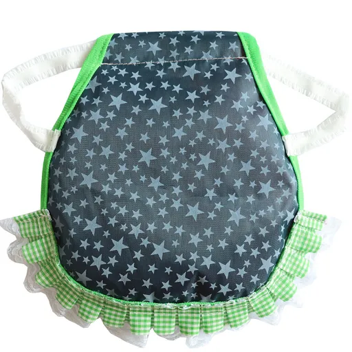 Blue-yellow Stars 4 Pack Hen Saddle Aprons for Backyard Chickens - Feather Protector for Poultry - Back Protection from Roosters - 22x23cm