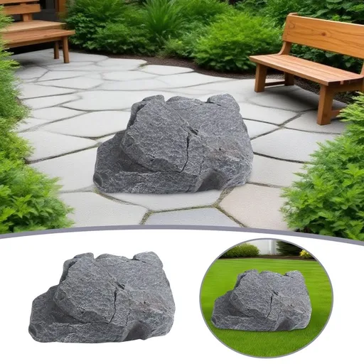 Artificial Foam Rock Decor, Lightweight Realistic Stone Ornament For Aquarium Lawn Patio Porch Garden Landscape, Natural Texture