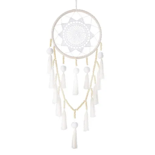 Tassel Woven Crochet Dream Catcher Feather Ornaments Living Room Pendant Bedroom Wind Chimes Decoration