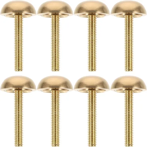 8Pcs Decorative Brass Screw Caps for Mirror Fixing and Glass Furniture Hardware