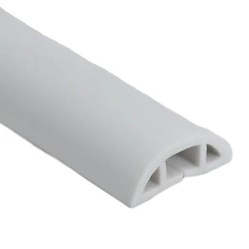 Floor Cord Cover Cable Protector Duct, Practical Wire Hider Organizer for Extension Cords, White, 1 m