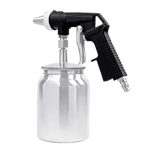 Aluminum Air Type Sandblasters Practical Sandblasting Tool With 1000ml Capacity For Various Surfaces Treatments