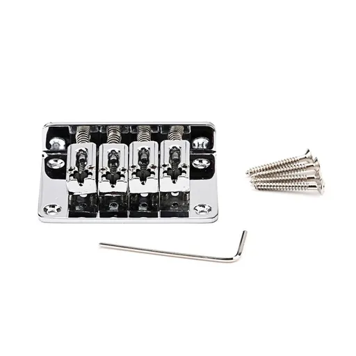4-String Fixed Hardtail Bridge Top Load String Spacing Hardtail Fixed Bridge Solid Electric Guitar Part