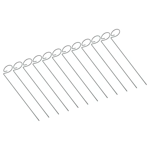 12Pcs Plant Stakes Reusable Plant Sticks Support Anti Rust Stem Flower Support for Home Garden Yard Farm