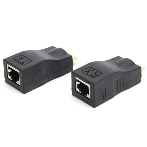 HDMI to RJ45 Adapter Extender Network Connector Cat5e Cat6