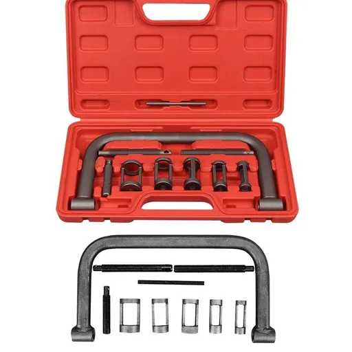 Valve Spring Compressor, Auto Compression Clamp Tool Service Kit for ATV, Car, Motorcycle,Small Engine Vehicle Equipment,10 Pcs