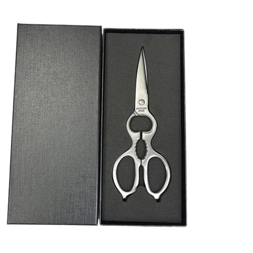 Heavy Duty Kitchen Scissors - Stainless Steel Kitchen Shears, Ultra Sharp Micro Serrated Poultry Shears, Cooking Scissors for Meat, Dishwasher Safe