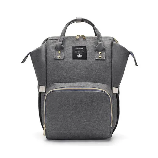 Luxury Multifunctional Diaper Nappy Backpack Maternity Mummy Changing Bag - Dark Gray