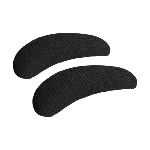 Resistant Spandex Stretch Jacquard Elastic Band Computer Office Chair Arm Pad Covers Chair Slipcover for Desk Chairs Arm Black