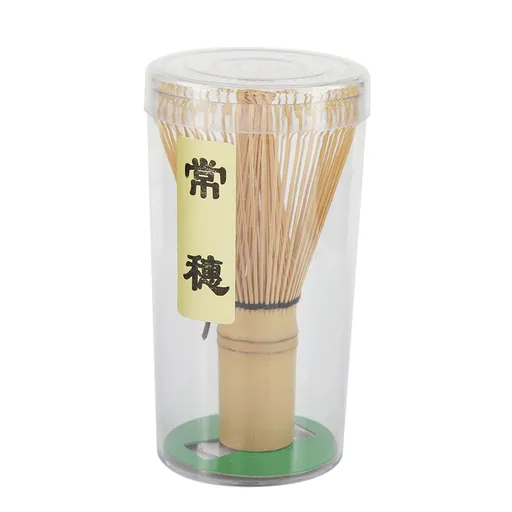 Natural Bamboo Tea Whisk Chasen Preparing Matcha Powder Brush Tool(64 Prongs)