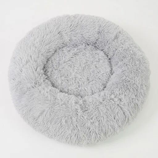 Heated Pet Bed for Cats and Small Dogs, USB-Powered Warmth with 5 Temperature Settings and Timer, Washable Round Cozy Couch for Indoor Comfort (70cm)